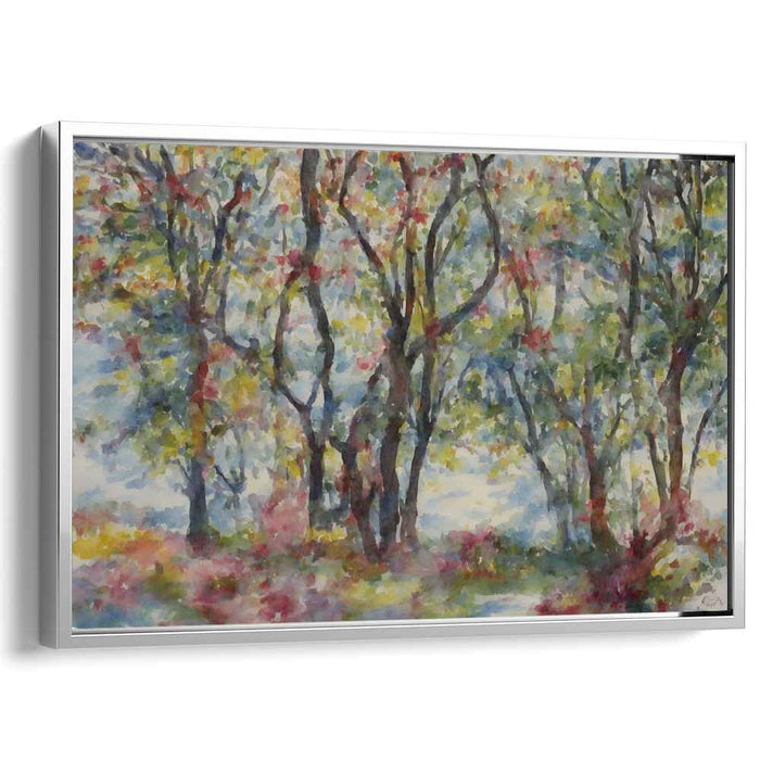 Watercolor Veil: Impressionist Watercolor Landscape Art Print
