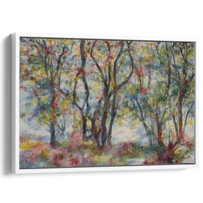 Watercolor Veil: Impressionist Watercolor Landscape Art Print