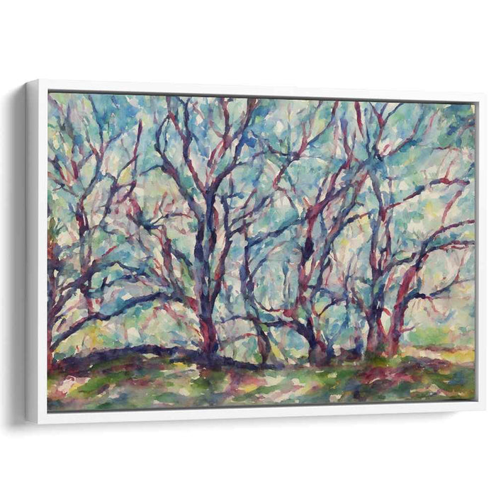 Tranquil Woodland Painting: Serene Watercolor Forest Scene
