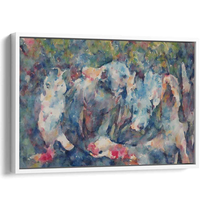 Wildlife Symphony: Impressionistic Animal Harmony Canvas Art Print