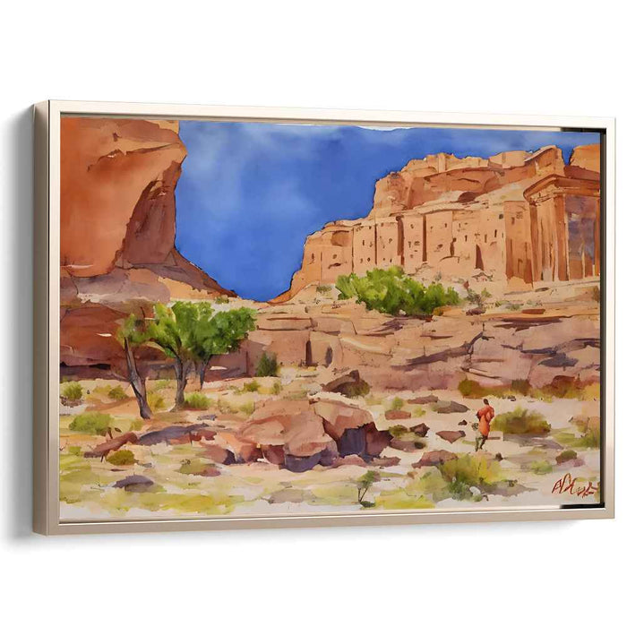 Ripple Mirage Gorge: Watercolor Canyon Vista