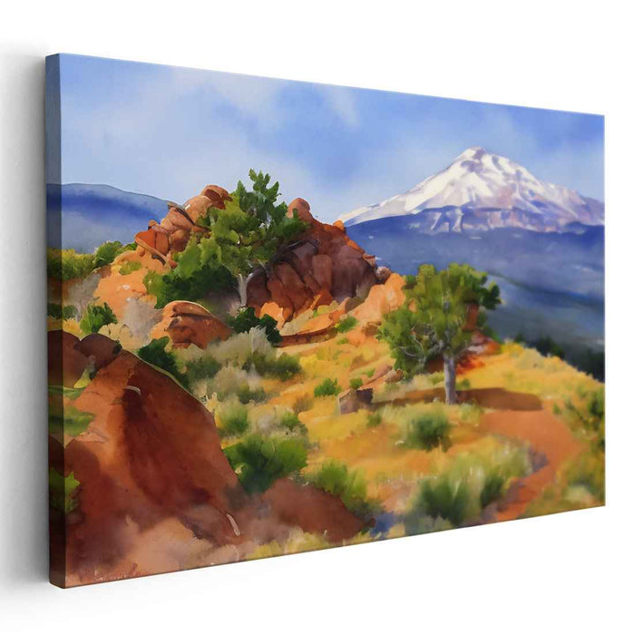 Watercolor Pikes Peak #106