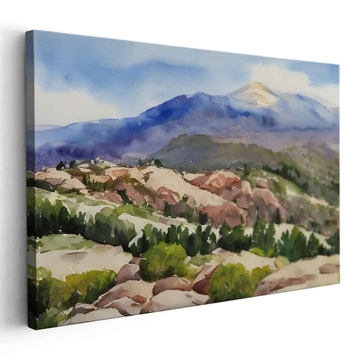 Watercolor Pikes Peak #109