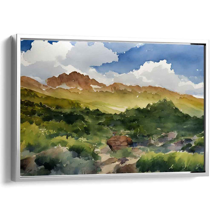 Aquatic Elegance: Watercolor Canvas Art Print