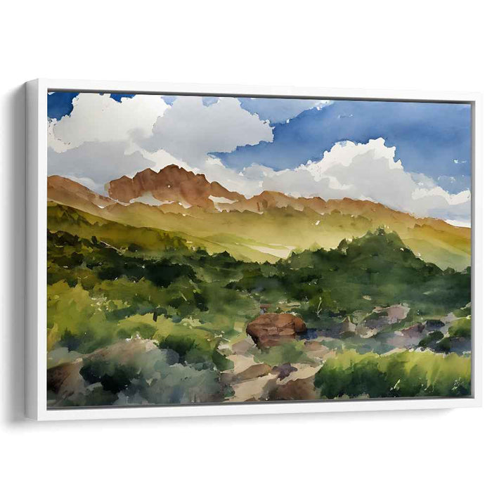 Aquatic Elegance: Watercolor Canvas Art Print