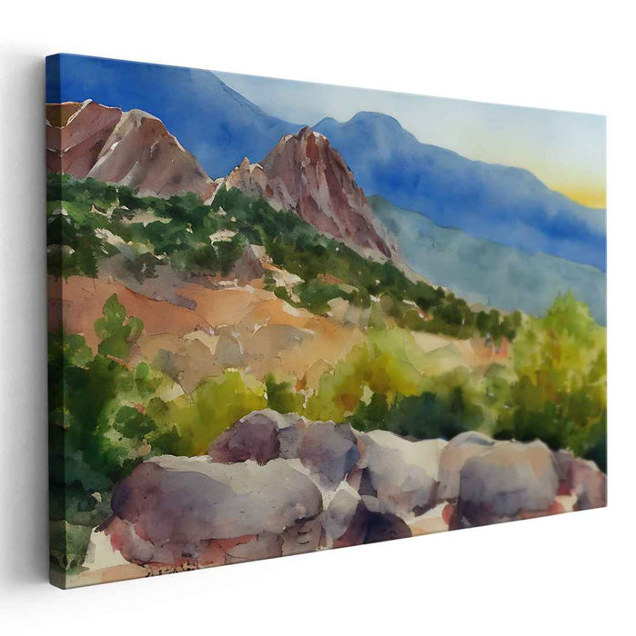 Watercolor Pikes Peak #117