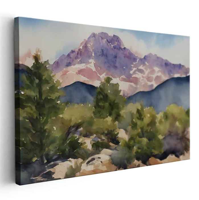 Whispers Among the Lilies: Tranquil Landscape Watercolor Art