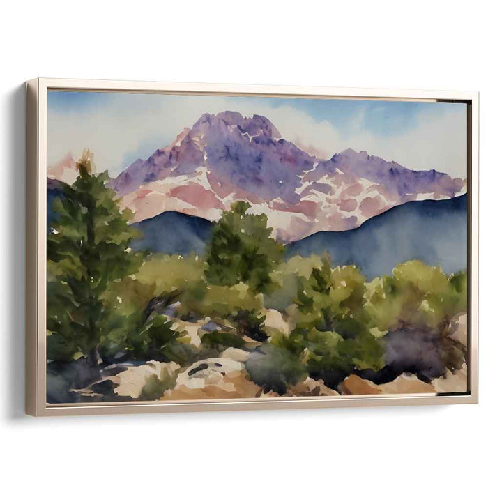 Whispers Among the Lilies: Tranquil Landscape Watercolor Art