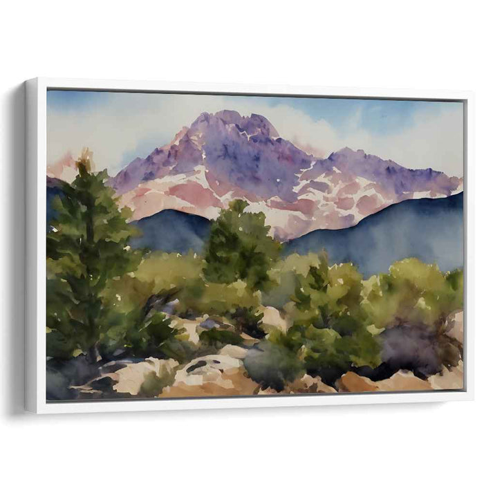 Whispers Among the Lilies: Tranquil Landscape Watercolor Art