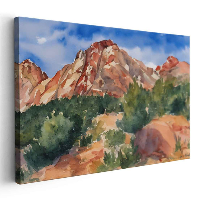 Watercolor Pikes Peak #127