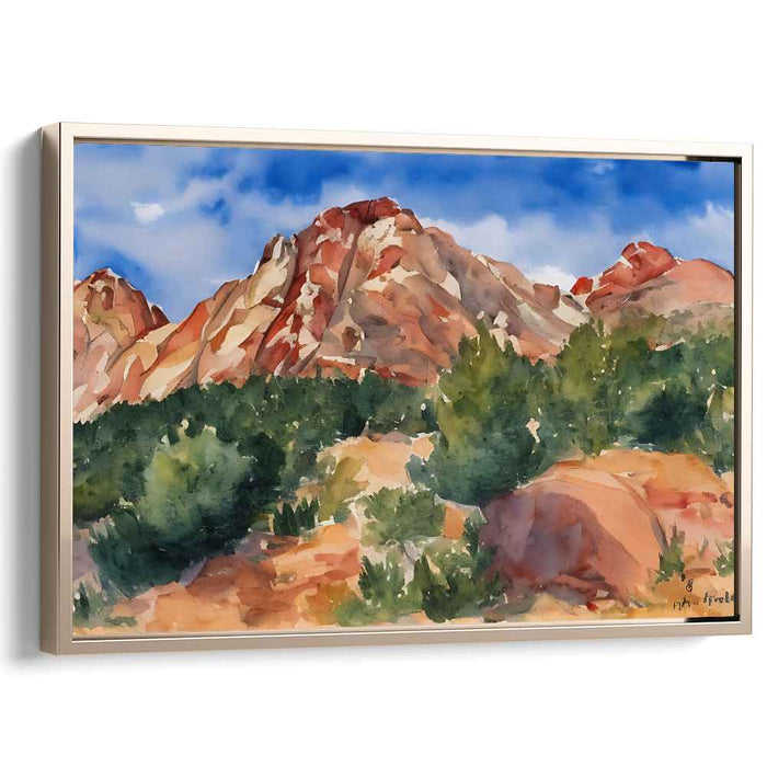 Watercolor Pikes Peak #127