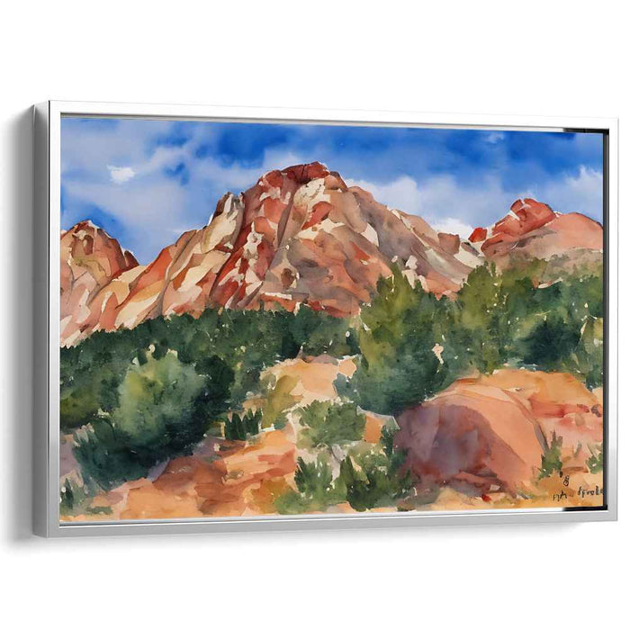 Watercolor Pikes Peak #127