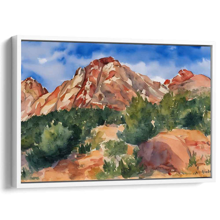 Watercolor Pikes Peak #127