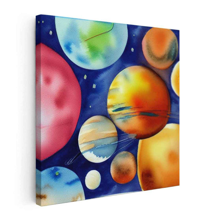 Celestial Colors Dance Across Universe: Vibrant Planets in the Cosmic Expanse