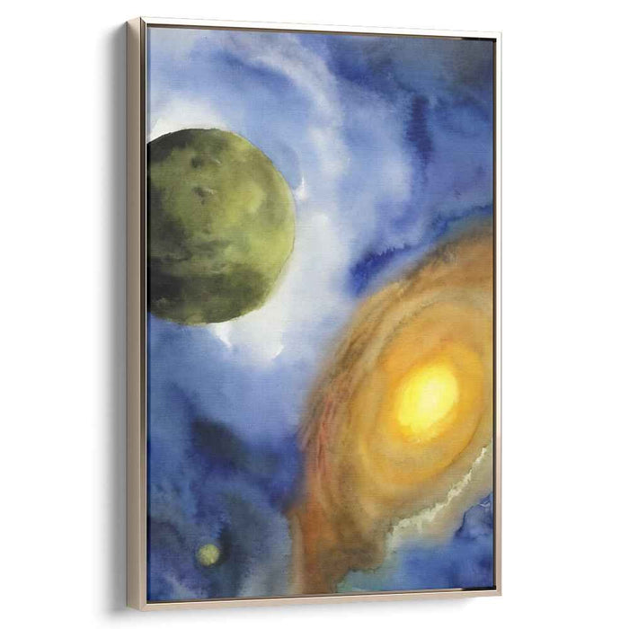 Cosmic Ripples Dance Away: A Vision of the Universe in Watercolor