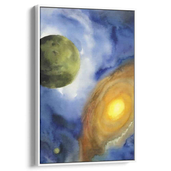 Cosmic Ripples Dance Away: A Vision of the Universe in Watercolor