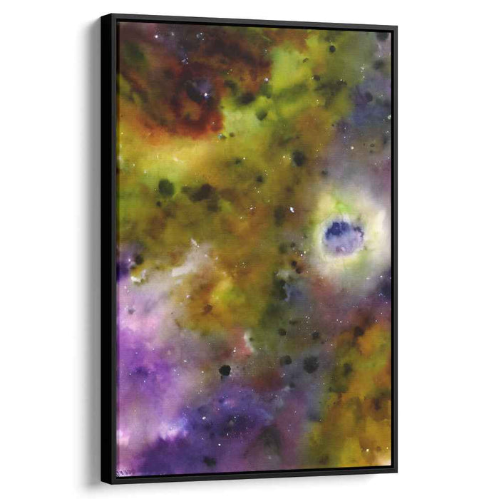 Celestial Serenity Dance: Abstract Cosmic Beauty Canvas Art Print