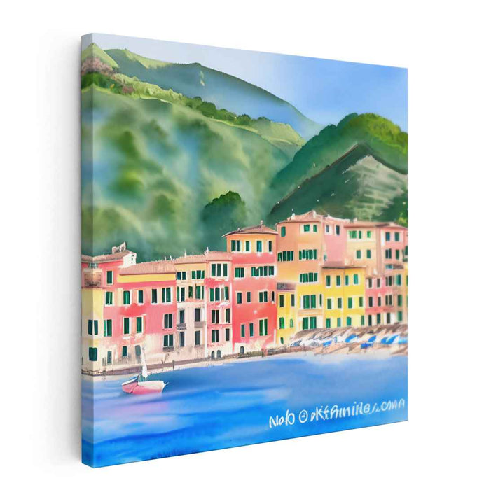 Watercolor Portofino #007