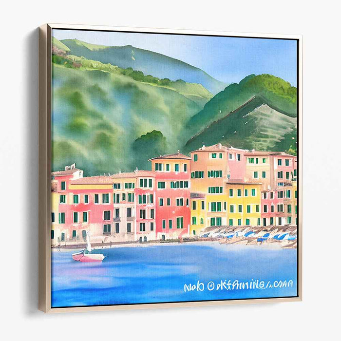 Watercolor Portofino #007