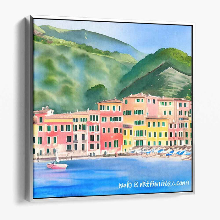 Watercolor Portofino #007
