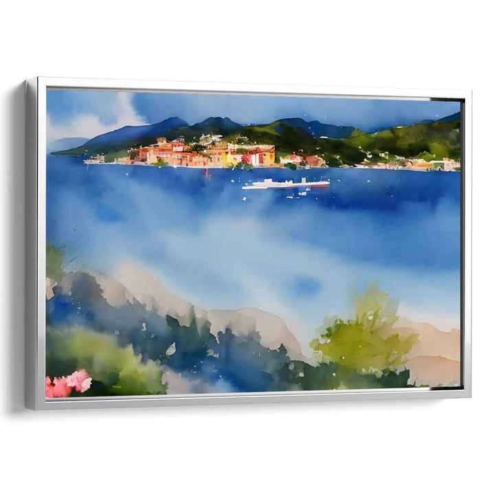 Tranquil Palette: Serene Watercolor Landscape