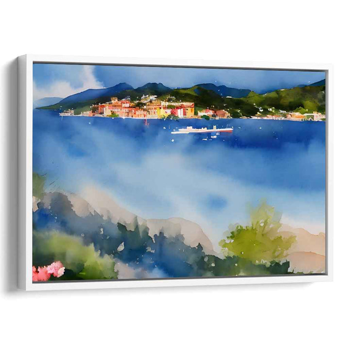 Tranquil Palette: Serene Watercolor Landscape