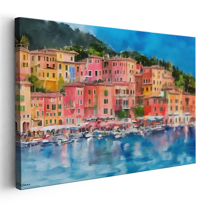 Watercolor Portofino #128