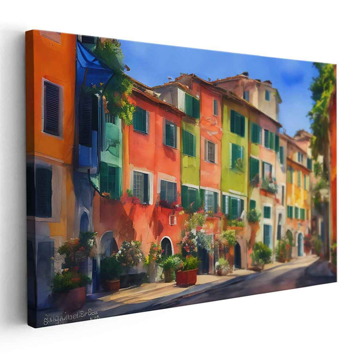 Watercolor Portofino Streets #110