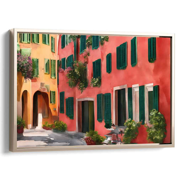 Watercolor Portofino Streets #115