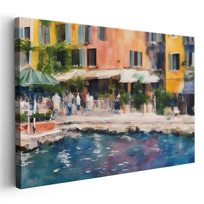 Watercolor Portofino Streets #124