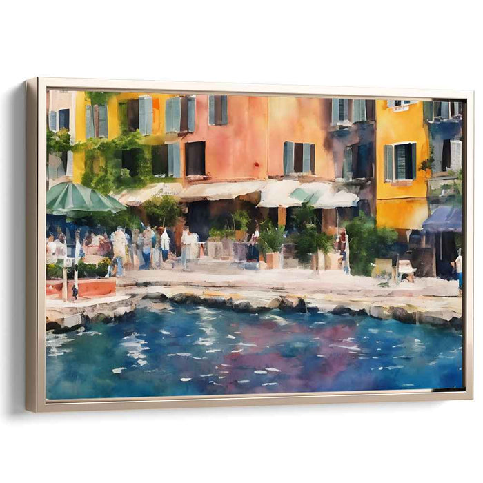 Watercolor Portofino Streets #124
