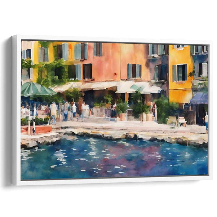 Watercolor Portofino Streets #124