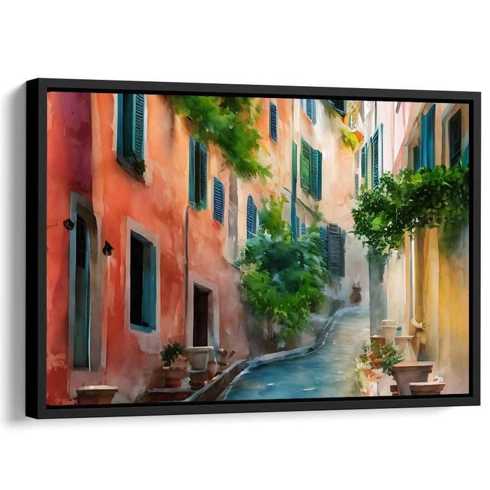Watercolor Portofino Streets #131