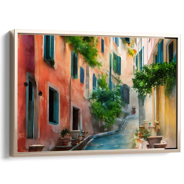 Watercolor Portofino Streets #131