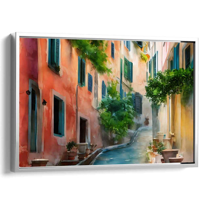Watercolor Portofino Streets #131