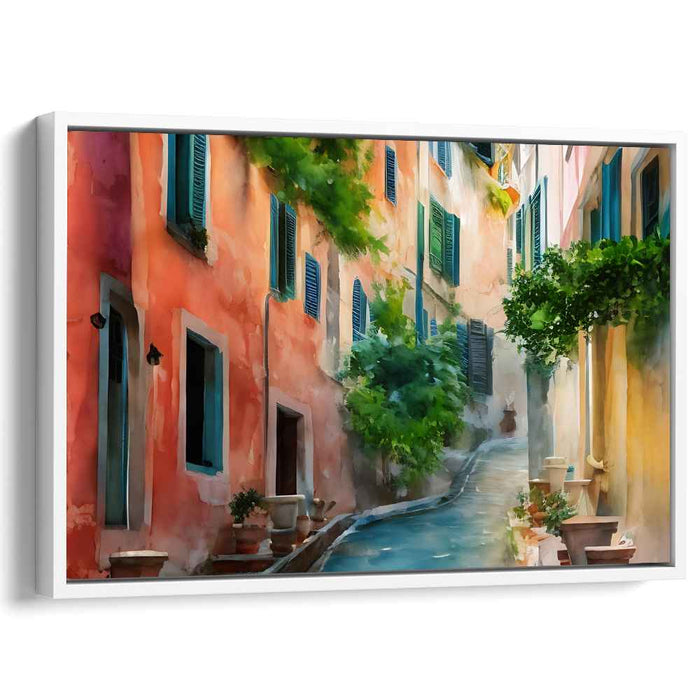 Watercolor Portofino Streets #131