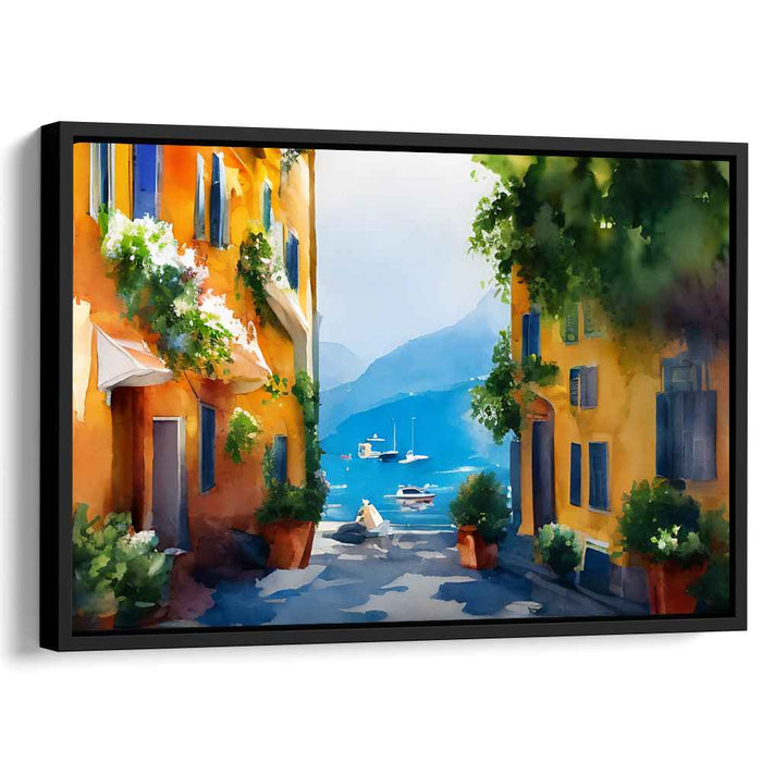 Watercolor Portofino Streets #132