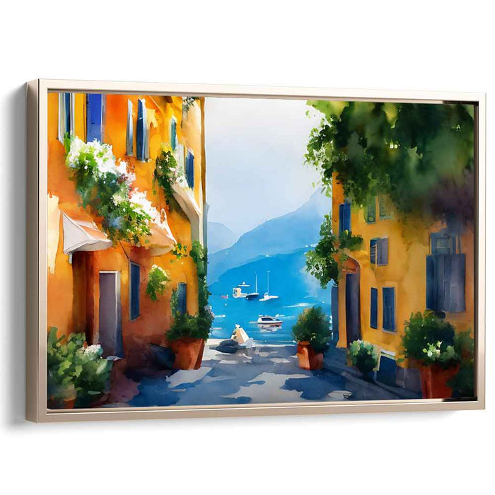 Watercolor Portofino Streets #132