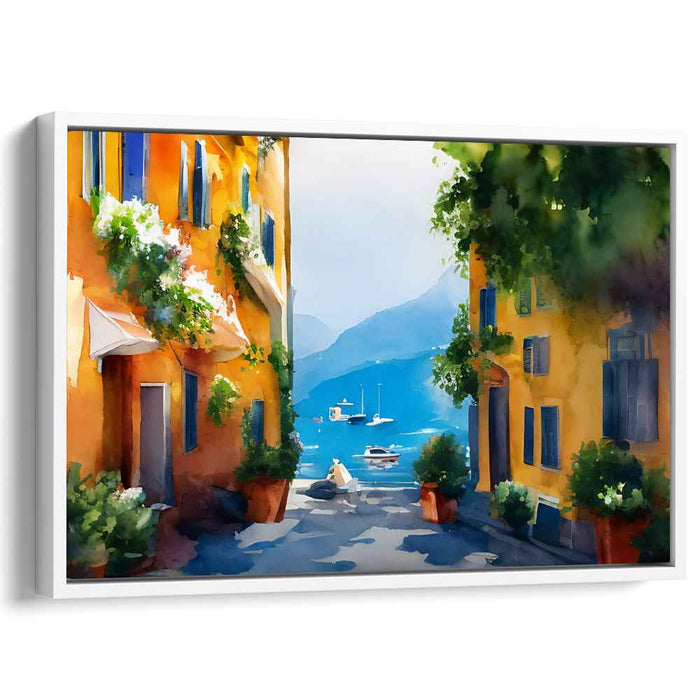 Watercolor Portofino Streets #132