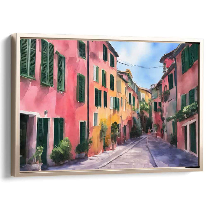 Watercolor Portofino Streets #135