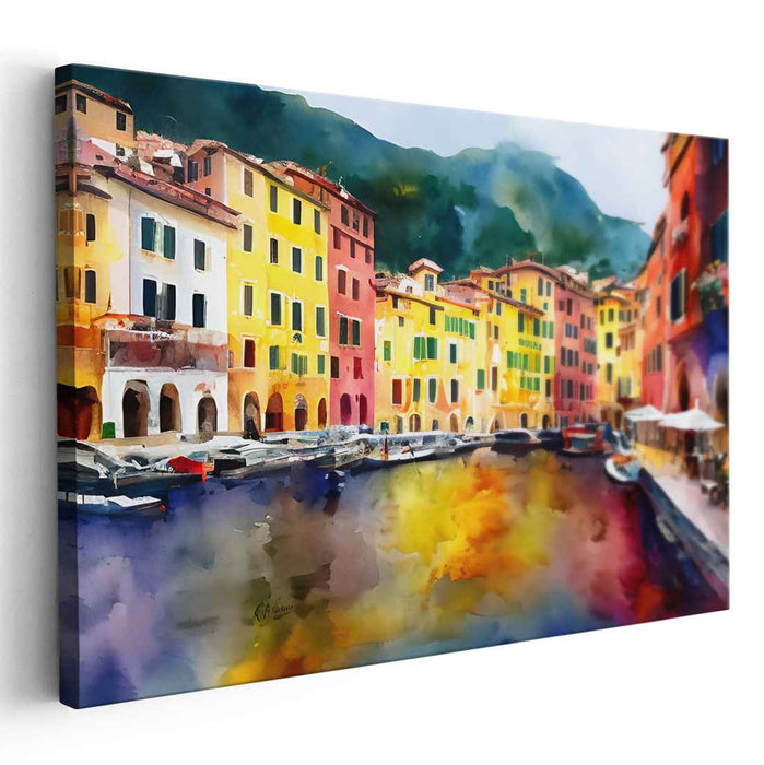 Watercolor Portofino Streets #137