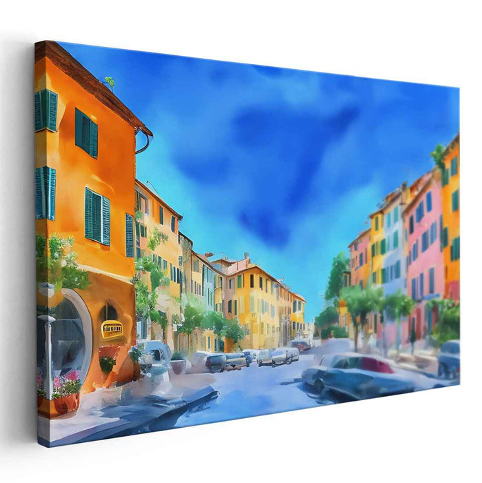 Watercolor Portofino Streets #141