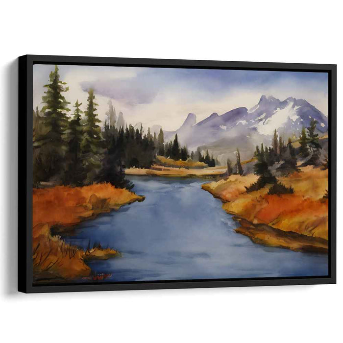 Watercolor Rocky Mountains #105