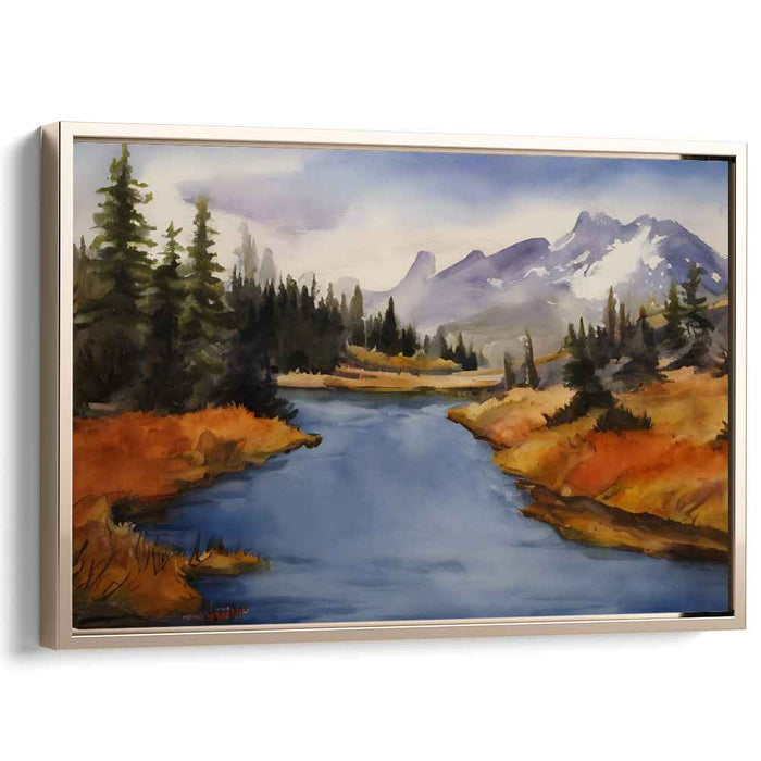 Watercolor Rocky Mountains #105