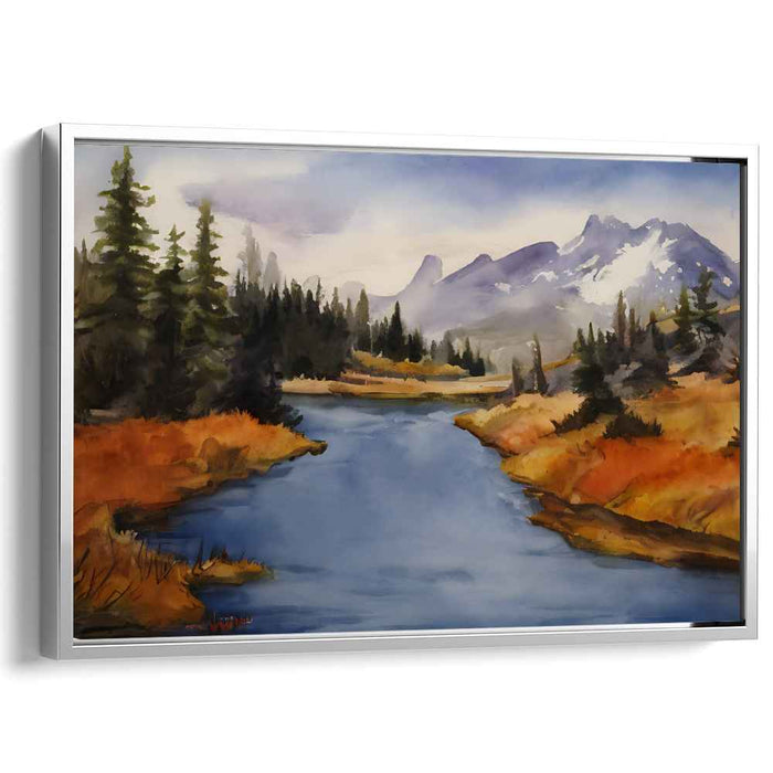 Watercolor Rocky Mountains #105