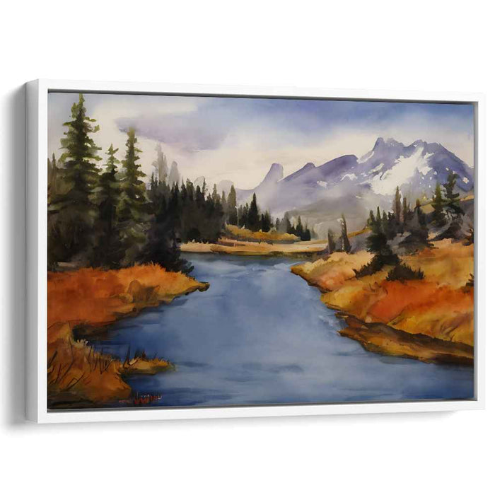 Watercolor Rocky Mountains #105