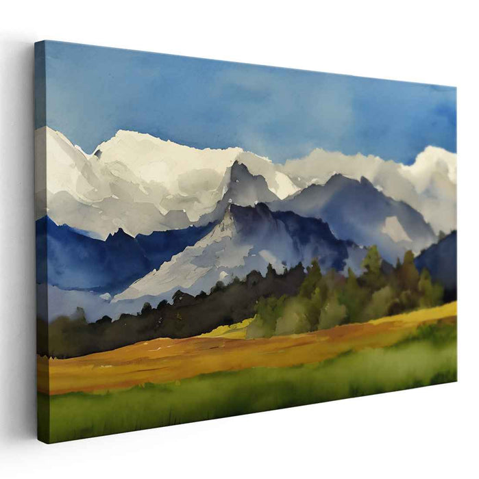 Watercolor Rocky Mountains #106