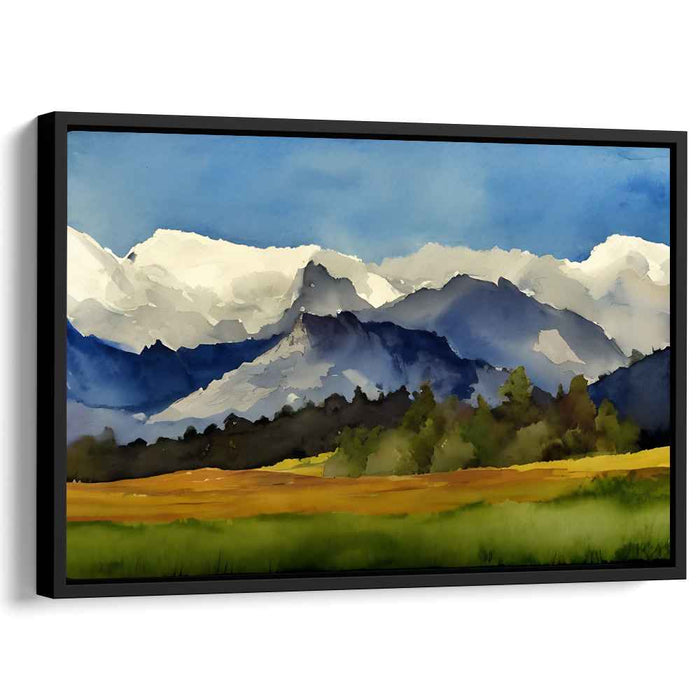 Watercolor Rocky Mountains #106