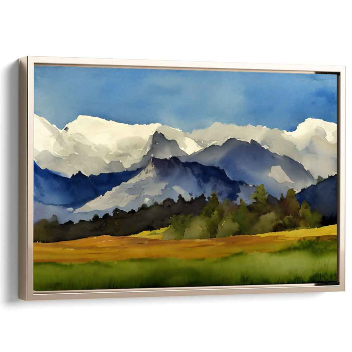 Watercolor Rocky Mountains #106