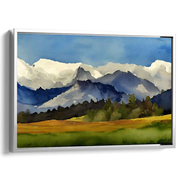 Watercolor Rocky Mountains #106